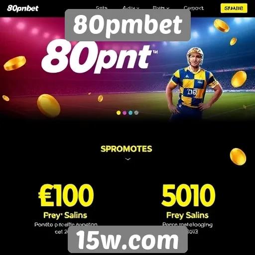 Promoções e bônus oferecidos pelo site 80pmbet